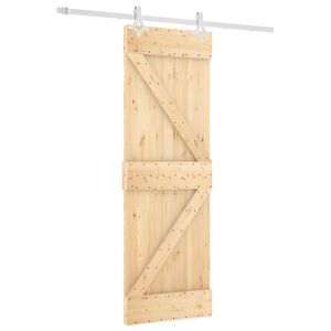 vidaXL Skyved&oslash;r 70 x 210 cm Massiv Furu Tre (Ubehandlet)