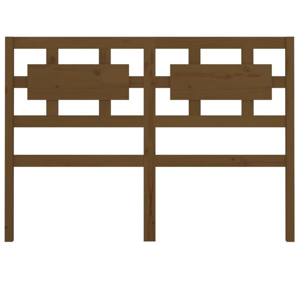 vidaXL Sengegavl honningbrun 145,5x4x100 cm heltre furu