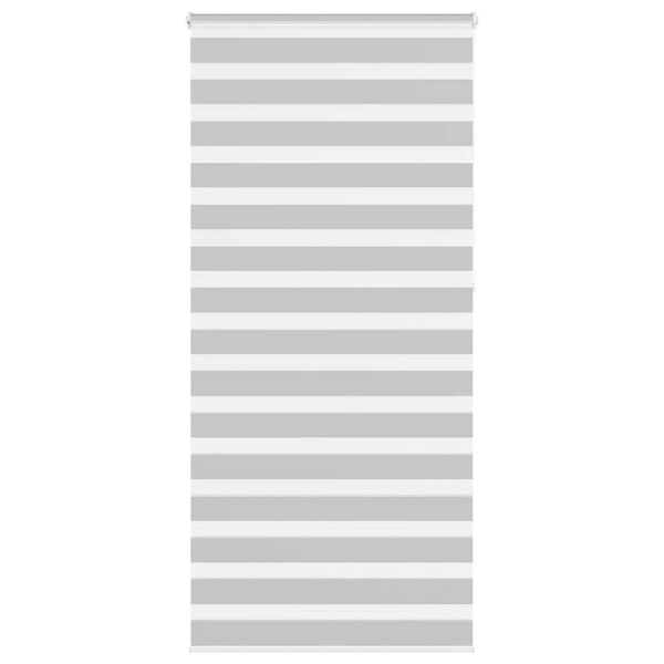 vidaXL Sebragardin lysegr&aring; 95x230 cm stoff bredde 90,9 cm polyester