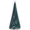 vidaXL LED-glitterjuletre med fot EKENAS 250 cm 370 LED-lys Bl&aring;