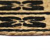 vidaXL Bordmatter 6 stk svart 38 cm rund jute