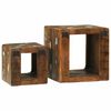 vidaXL TV Enheter 2 pcs Flerfarget 36 x 30 x 36 cm Massiv Reclaim Tre