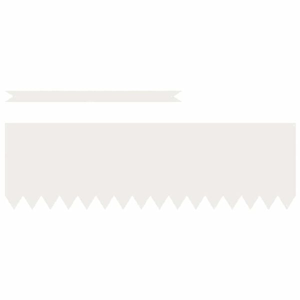 vidaXL Gjerdekant 30 pcs Hvit 100 x 0.05 x 20 cm Kaldvalset stål