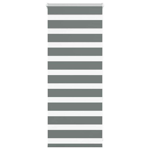 vidaXL Sebragardin m&oslash;rkegr&aring; 65x100 cm stoff bredde 60,9 cm polyester