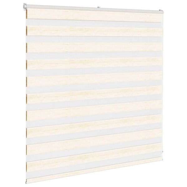 vidaXL Sebragardin marmor beige stoff bredde 135,9 cm polyester