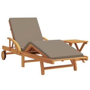 vidaXL Solstol 2 stk. Solid akasietre Gr&aring;brun