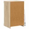 vidaXL Skjenk med LED-lys sonoma eik 41x37x67 cm