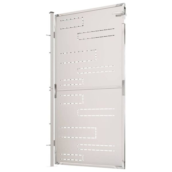 vidaXL Hageport 100x175 cm rustfritt stål