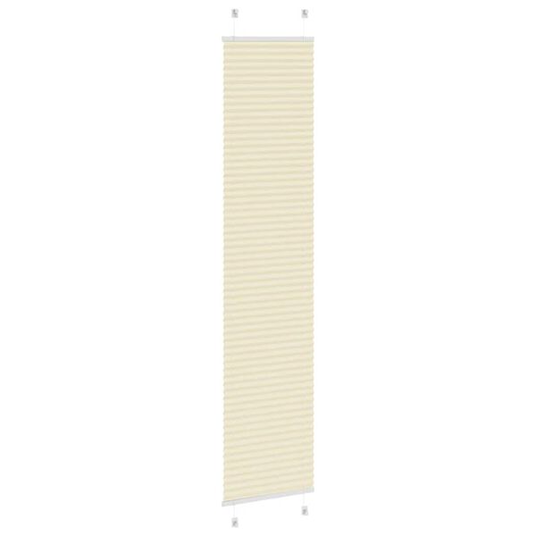 vidaXL pliss&eacute;gardin krem 50x200 cm Stoff Bredde 49,4 cm Polyester
