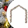 vidaXL Julekrans med kuler og LED-lys gr&oslash;nn 5 m PVC