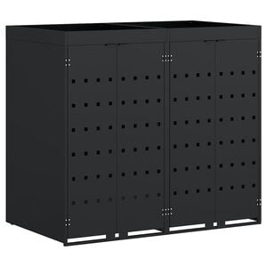 vidaXL Oppbevaring for 5 s&oslash;ppelb&oslash;tter Lysegr&aring; 340 x 77,5 x 121,5 cm