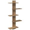 vidaXL Vegghengt Flytende Hylle Artisan eik 48,5 x 15 x 101 cm