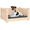 vidaXL Hundeseng 55,5x45,5x28 cm heltre furu
