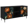 vidaXL TV-skap LOCHEM 102 x 33 x 51 cm Svart eik Konstruert tre