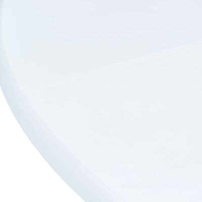vidaXL Spisesett 5 deler heltre gummitre hvit