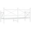 vidaXL Dagseng uten madrass hvit 90x200 cm st&aring;l