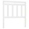 vidaXL Sengegavl hvit 106x4x100 cm heltre furu