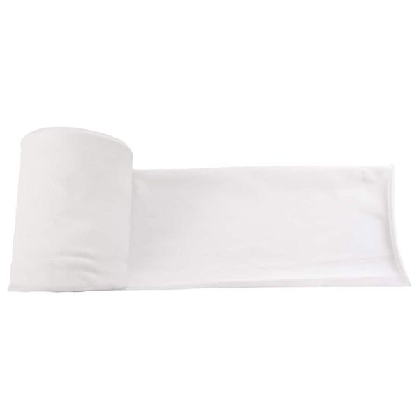 vidaXL Avl&oslash;psr&oslash;r Hvit 16 x 5000 cm stoff