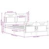 vidaXL Sengeramme uten madrass sonoma eik 120x190 cm konstruert tre
