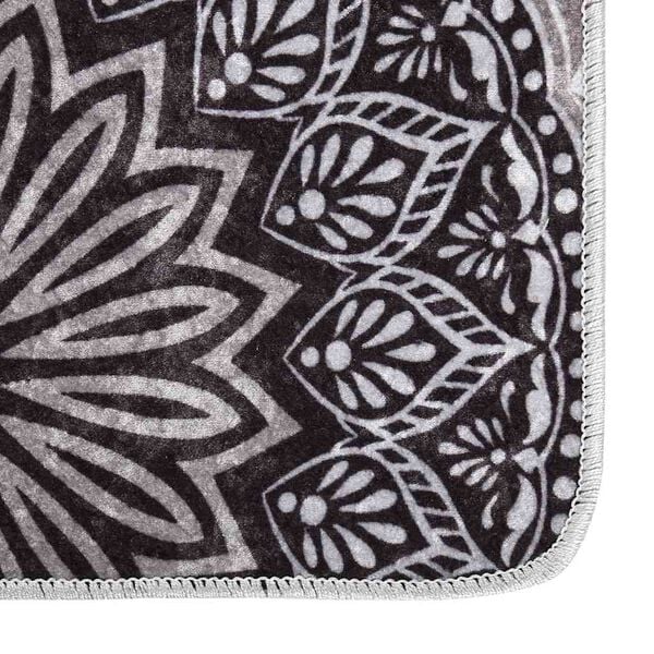 vidaXL Vaskbart teppe 80x300 cm flerfarget sklisikker