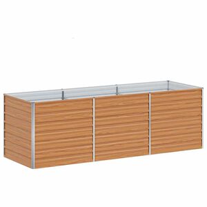 vidaXL H&oslash;ybed 240x80x77 cm galvanisert st&aring;l s&oslash;lv