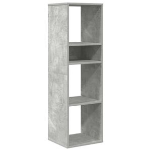 vidaXL Bokhylle betonggr&aring; 34x31x112 cm konstruert tre