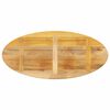 vidaXL Bordplate 110x50x3,8 cm oval heltre mango