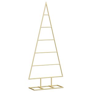vidaXL Metall juletre Gull 90 cm Pulverlakkert st&aring;l
