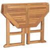 vidaXL Sammenleggbart hagebord 90x90x75 cm heltre teak