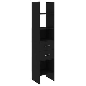 vidaXL Bokhylle svart 40x35x180 cm konstruert tre