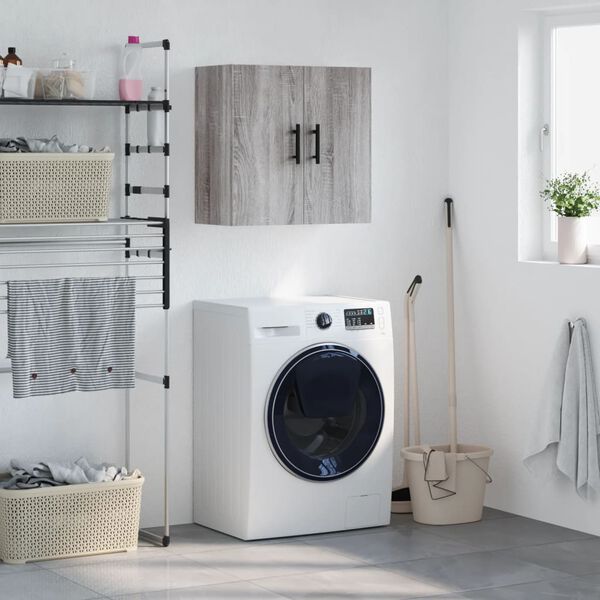 vidaXL Veggskap gr&aring; sonoma 60x31x60 cm konstruert tre