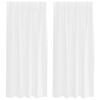 vidaXL Voile Gardin 2 stk. Hvit 175 x 140 cm Polyester