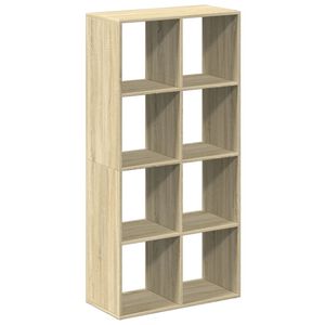 vidaXL Romdeler bokhylle sonoma eik 69,5x29x137,5 cm konstruert tre