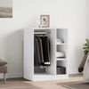 vidaXL Garderobe hvit 77x48x102 cm konstruert tre