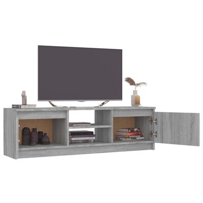 vidaXL TV-benk grå sonoma 120x30x35,5 cm konstruert tre
