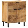 vidaXL Nattbord brun 50x33x60 cm heltre mango