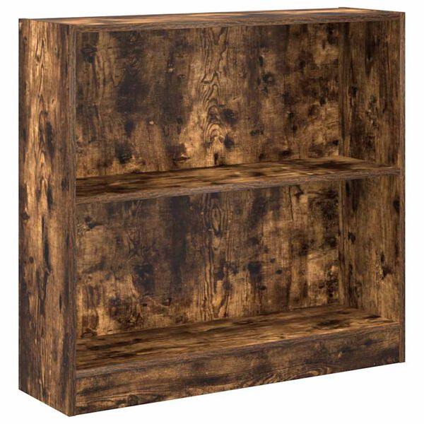 vidaXL Bokhylle r&oslash;kt eik 80x24x76 cm konstruert tre