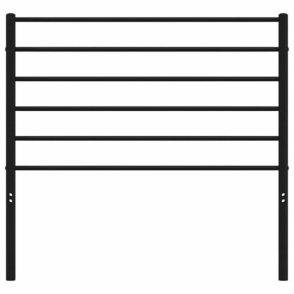 vidaXL Utskiftbar sengegavl i metall svart 107 cm