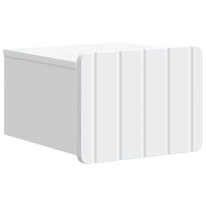 vidaXL Vegghengt Nattbord Hvit 33 x 34,5 x 24 cm Konstruert tre