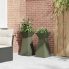 vidaXL Søyleplanter 2 pcs Olivengrønn 35 x 35 x 73 cm