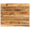 vidaXL Bordplate 100x80x2,5 cm naturlig kant grovt heltre mangotre