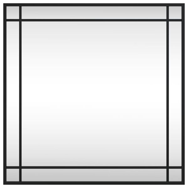 vidaXL Veggspeil svart 60x60 cm rektangel jern
