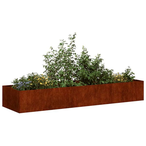 vidaXL Plantekasse rust 280x80x40 cm forvitringsst&aring;l
