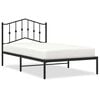 vidaXL Sengeramme i metall med hodegavl svart 100x190 cm