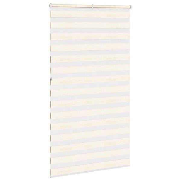 vidaXL Sebragardin marmor beige stoff bredde 125,9 cm polyester