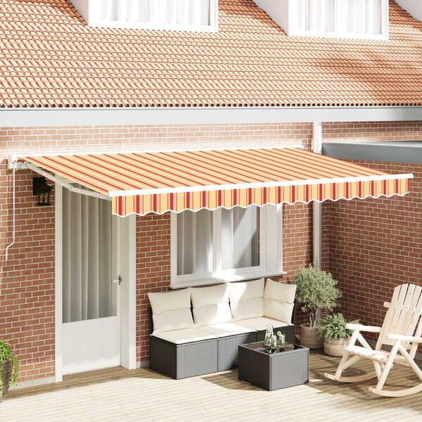 vidaXL Reserveduk til markise Flerfarget 380 x 195 cm Polyester