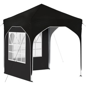 vidaXL Pop-up Festtelt 192 x 192 x 245 cm Svart