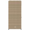 vidaXL Putekasse beige 55x55x111 cm polyrotting