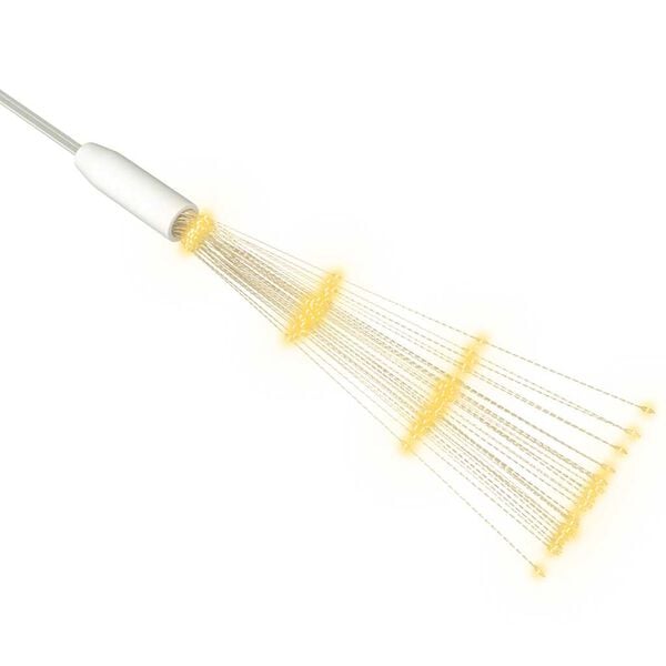 vidaXL Utend&oslash;rs julelys kinaputter 4 stk varmhvit 20 cm 560 lysdioder