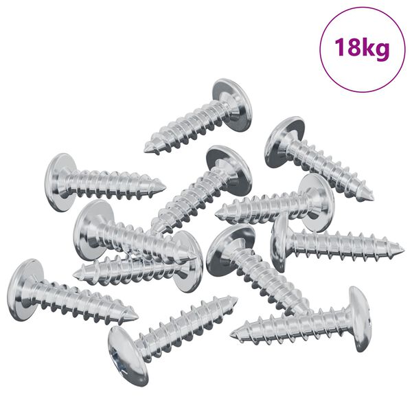 vidaXL Skrue 13636 pcs s&oslash;lv M4 x 16 mm St&aring;l